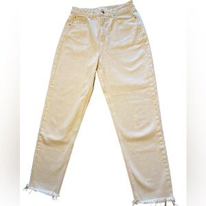 ZARA Women’s CREAM High Waisted Jeans Sz 6